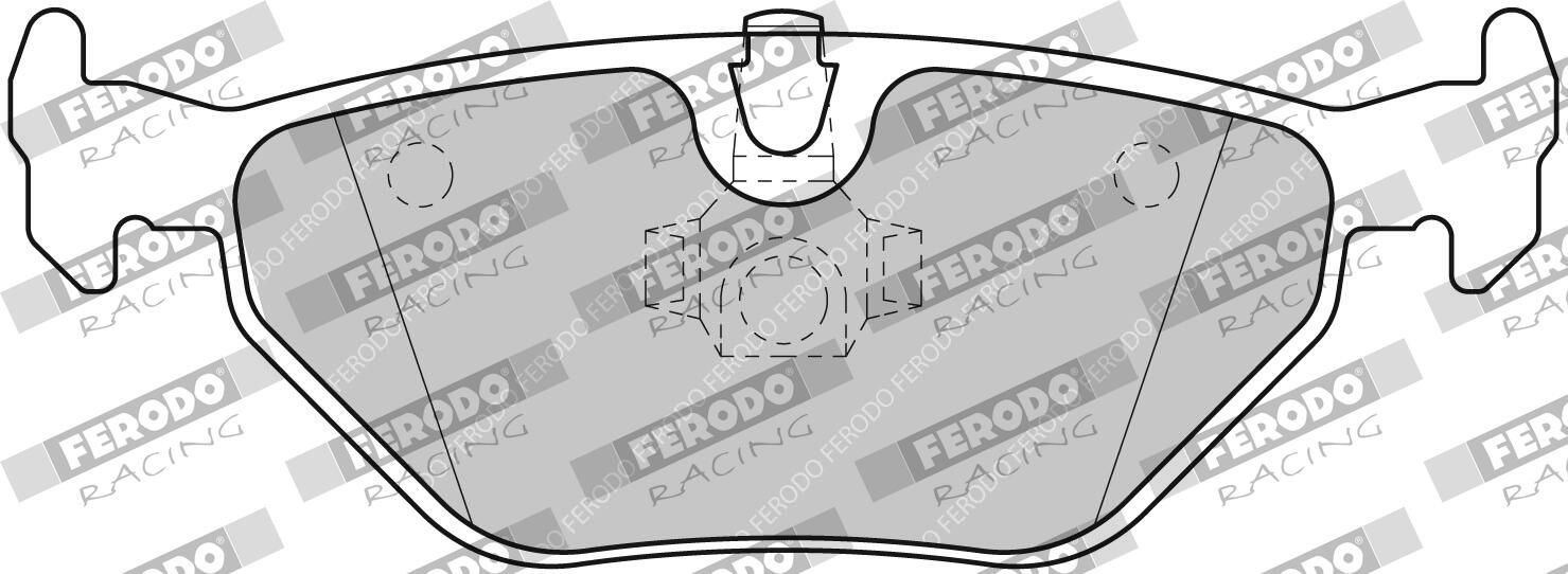 FDS1301 Ferodo Колодки гальмівні задні, дискові